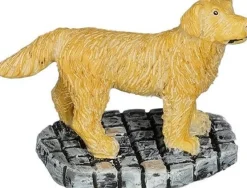 Luville General kerstdorpminiatuur golden retriever pup 3,5 x 2 x 3,5 cm