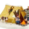 LuVille kerstdorpminiatuur kamperen 16,5 x 12,5 x 10 cm
