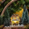Luville kerstdorpminiatuur bomen 40 x 30 x 12 cm 21 stuks
