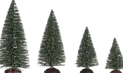 Luville kerstdorpminiatuur bomen 40 x 30 x 12 cm 21 stuks