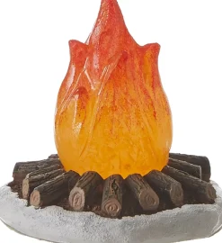 LuVille kerstdorpminiatuur kampvuur D 6 H 6 cm