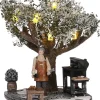 LuVille kerstdorpminiatuur winter barbeque 14 x 11 x 15 cm