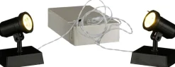 Luville kerstdorp verlichting 4 x 3,2 x 4,5 cm 2 stuks