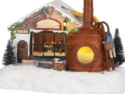 LuVille kersthuisje bierbrouwerij 30,5 x 20 x 21,5 cm