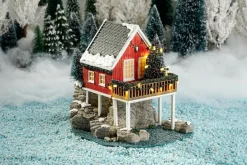 Luville kersthuisje house on rocks (huisje op berg) 19,5 x 17,5 x 19,5 cm