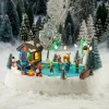 Luville kersthuisje skate scenery (schaatspret) 31 x 24 x 15 cm