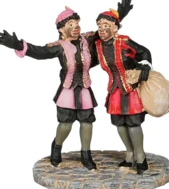 Luville Molendam kerstdorpminiatuur funny pieten (grappige pieten) 6,5 x 4 x 7 cm