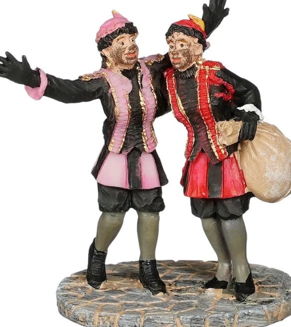 Luville Molendam kerstdorpminiatuur funny pieten (grappige pieten) 6,5 x 4 x 7 cm