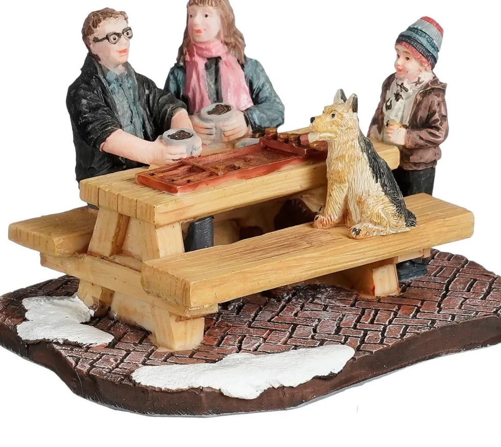 Luville Molendam kerstdorpminiatuur sjoelen 9,5 x 6,5 x 5,5 cm