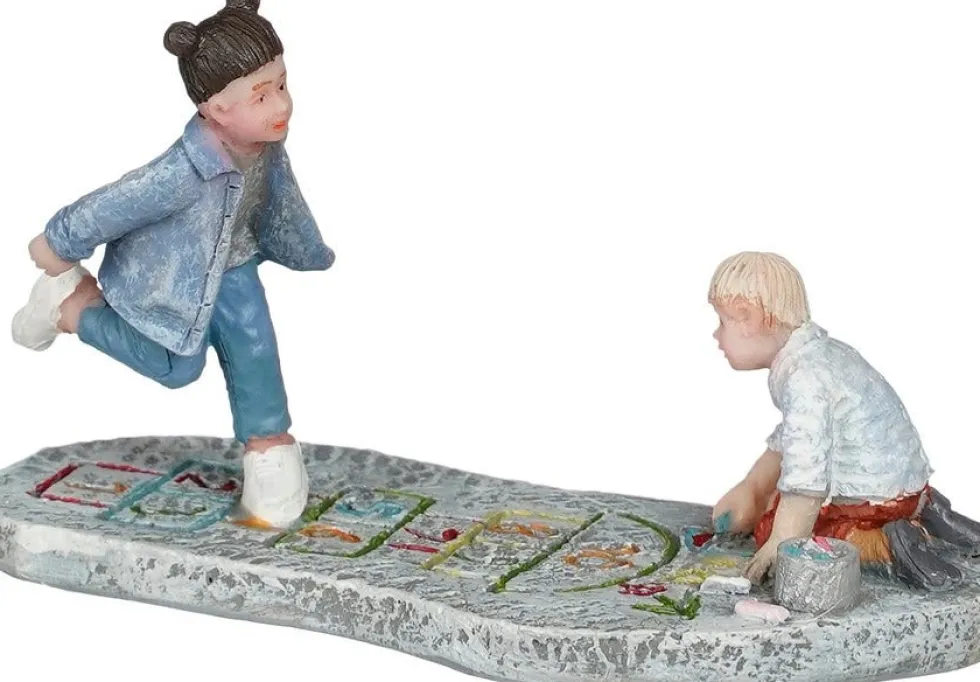 Luville Molendam kerstdorpminiatuur hopscotch (hinkelbaan) 8 x 3,5 x 4,5 cm