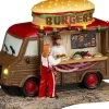 Luville Molendam kerstdorpminiatuur foodtruck burgers 15,5 x 9 x 11,5 cm