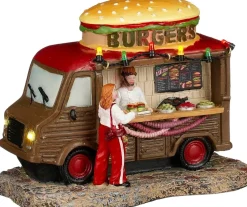 Luville Molendam kerstdorpminiatuur foodtruck burgers 15,5 x 9 x 11,5 cm
