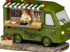 Luville Molendam kerstdorpminiatuur foodtruck groente 13,5 x 8,5 x 9 cm