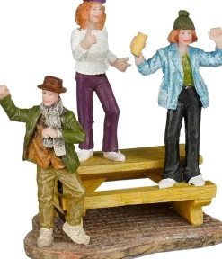 Luville Molendam kerstdorpminiatuur dancing people (dansen op tafel) 8,5 x 7,5 x 10 cm