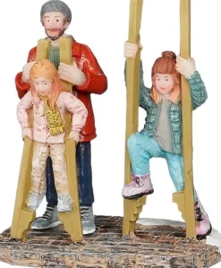 Luville Molendam kerstdorpminiatuur walking on stilts (steltlopen) 6,5 x 3,8 x 7 cm