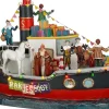 Luville Molendam kerstdorpminiatuur pakjesboot 32,5 x 17,5 x 19 cm