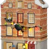 Luville Molendam kersthuisje facade sint en piet (klimmende pieten) 16,5 x 11 x 30,5 cm