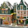 Luville Molendam kersthuisje facade street zaandam 26,5 x 10 x 25 cm