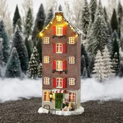Luville Molendam kersthuisje canal house (grachtenpand) 12,5 x 8,5 x 28,5 cm