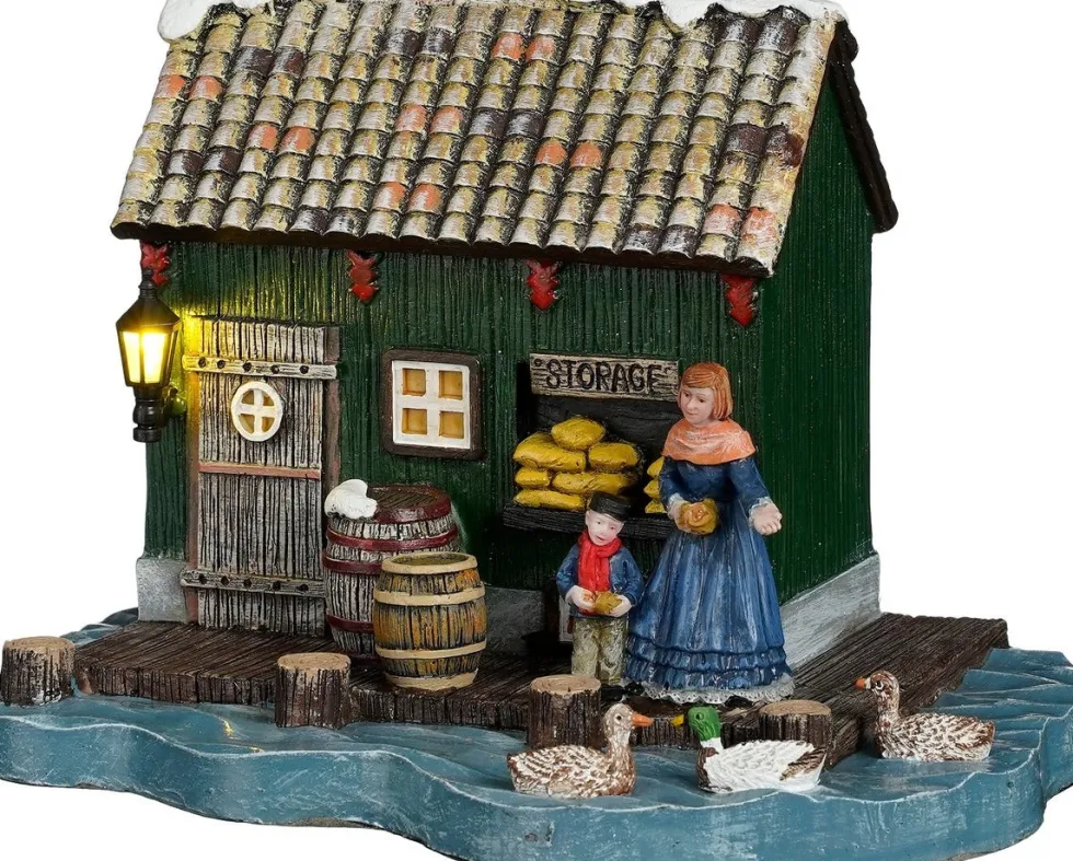 Luville Molendam kersthuisje zaanse schuur 18,5 x 12,5 x 12,5 cm
