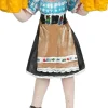 Luville Schneewald kerstdorpminiatuur woman brings beer (vrouw brengt bier) 4 x 2,5 x 7 cm