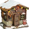 Luville Schneewald kersthuisje berghut 10,5 x 8 x 9,5 cm
