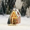 Luville Schneewald kersthuisje chapel with maria (kapel met maria) 10 x 9,5 x 17 cm