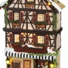 Luville Schneewald kersthuisje elzas restaurant 16,5 x 10 x 27 cm