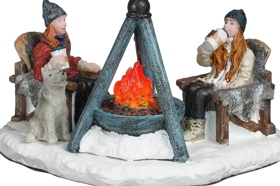 Luville Sledgeholm kerstdorpminiatuur drink chocolate (warme chocomel drinken) 10,5 x 7,5 x 6,5 cm