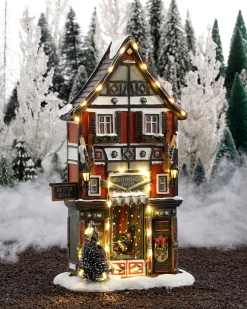 Luville Sledgeholm kersthuisje wintersport shop 17,5 x 8 x 28 cm
