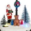 Luville Specials kerstdorp christmas scenery (kerstman met speelgoed) 9,5 x 7 x 13 cm