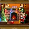 Luville Specials kerstdorp fotolijst kerstman 24,5 x 10,5 x 20 cm