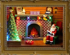 Luville Specials kerstdorp fotolijst kerstman 24,5 x 10,5 x 20 cm