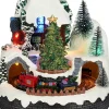 Luville Specials kerstdorp kerstboom met trein 15 x 14 x 17,5 cm