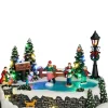 Luville Specials kerstdorp scenery skaters (schaatspret) 25,5 x 15 x 16,5 cm