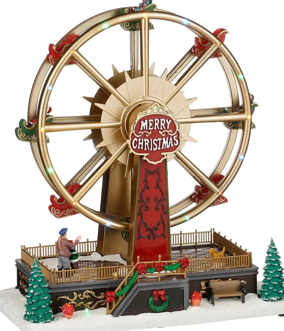Luville Specials kersthuisje ferris wheel (reuzenrad) 27,5 x 15 x 32 cm