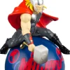 Marvel kerstbal Thor 3D blauw / rood 12 x 7 cm