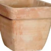Mega Colections bloempot Whitewash terracotta D 23 H 20 cm