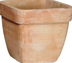 Mega Colections bloempot Whitewash terracotta D 23 H 20 cm