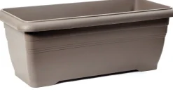 Mega Collections balkonbak Linea taupe 100 x 45 x 35 cm