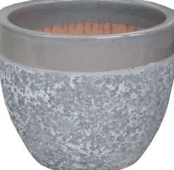 Mega Collections bloempot Antique grijs D 60 H 52 cm