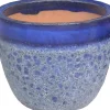 Mega Collections bloempot Antique blauw D 48 H 41 cm