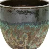 Mega Collections bloempot Antique 2 Tone groen D 30 H 24 cm