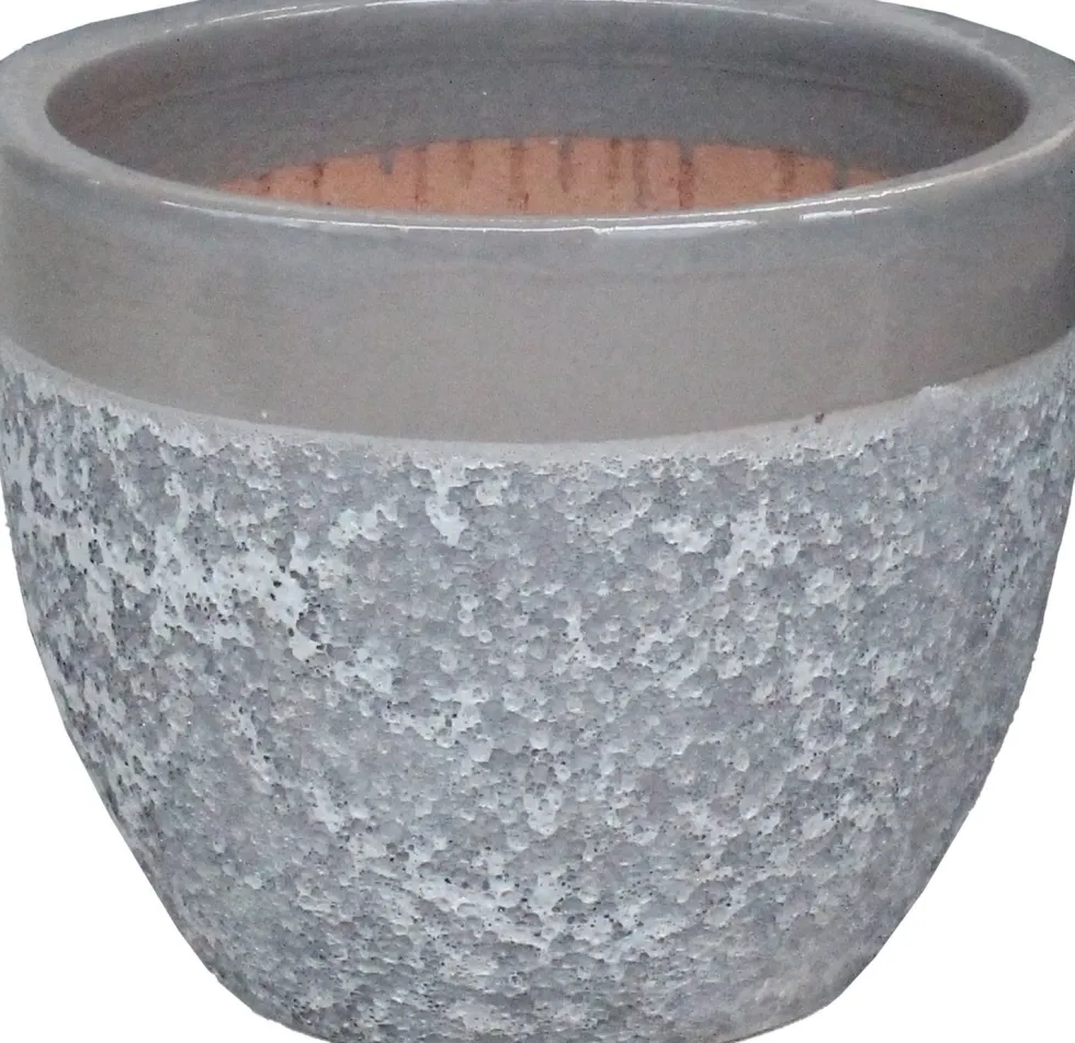 Mega Collections bloempot Antique grijs D 30 H 24 cm