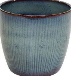 Mega Collections bloempot Bohemian blauw D 31 H 28 cm