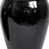 Mega Collections bloempot Delta zwart D 38 H 50 cm