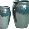 Mega Collections bloempot Delta groen D 27 H 40 cm