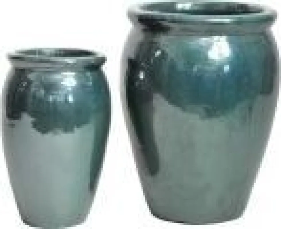 Mega Collections bloempot Delta groen D 38 H 50 cm