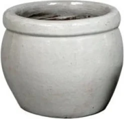 Mega Collections bloempot Delta wit D 28 H 24 cm