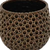 Mega Collections bloempot Drops bruin D 15 H 13 cm